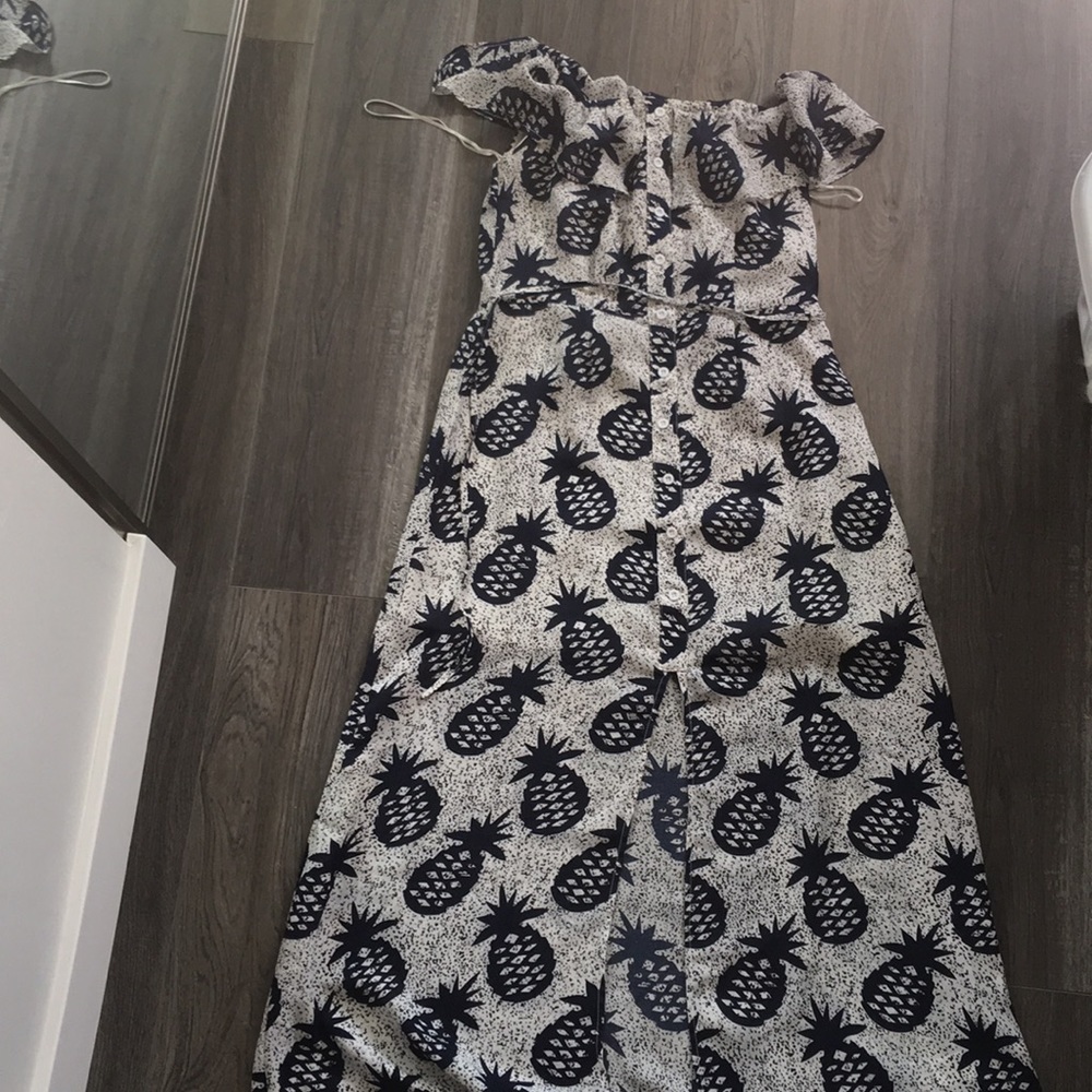 Off the shoulder dress, ankle length